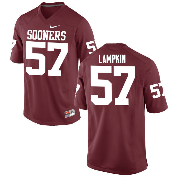 Oklahoma Sooners #57 DuVonta Lampkin College Football Jerseys Game-Crimson
